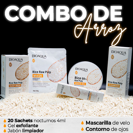 COMBO DE ARROZ X5 CON GEL + CAJA DE SEG